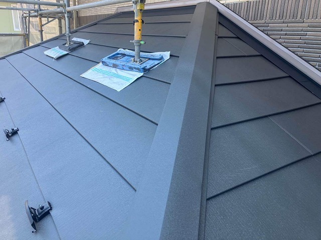 カバー工事後の足場